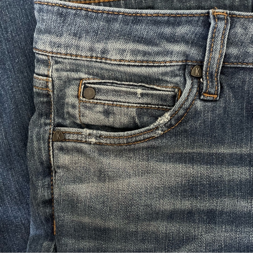Kut from the Kloth Catherine Fab Ab High Rise Boyfriend Jeans Stretch Denim - Picture 12 of 16